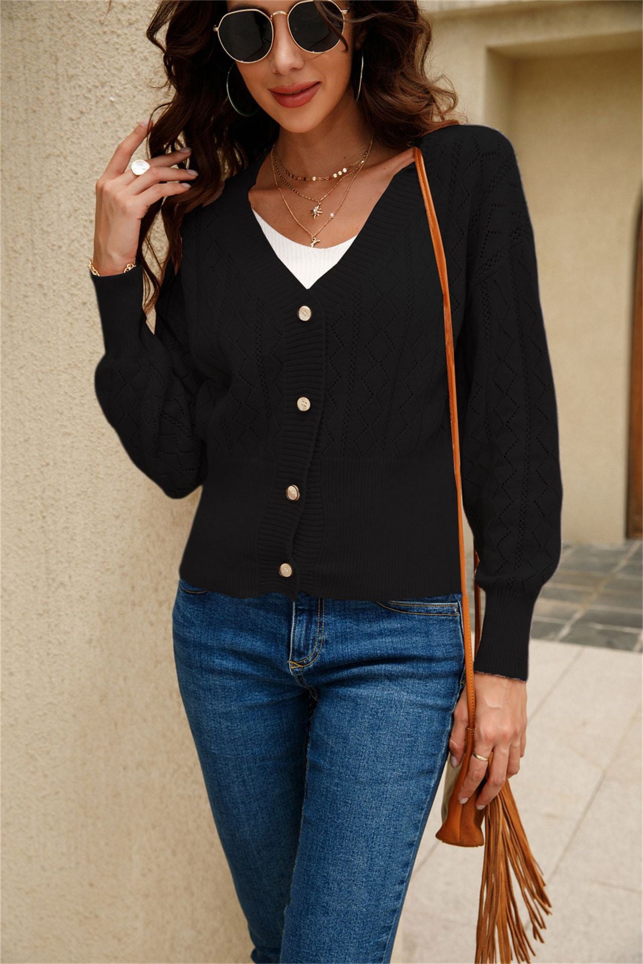 Button Up Cardigan Sweater