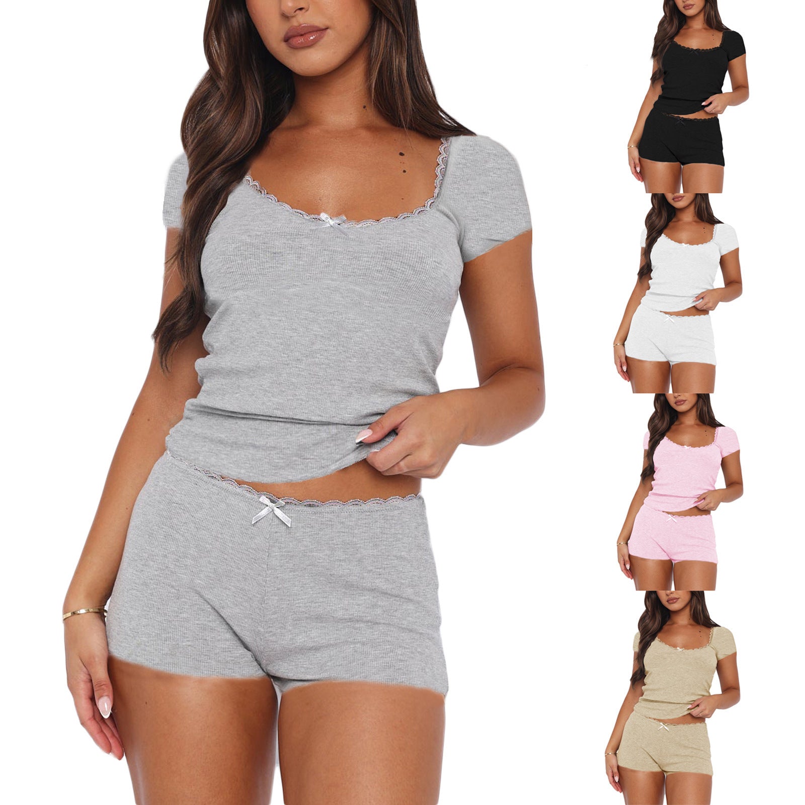 Casual PJ Shorts Set